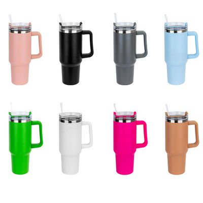 Zakelijk cadeau 40oz Custom Stanley roestvrij staal reis mok Tumbler met handvat in elke kleur