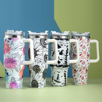 Zakelijk cadeau 40oz Custom Stanley roestvrij staal reis mok Tumbler met handvat in elke kleur