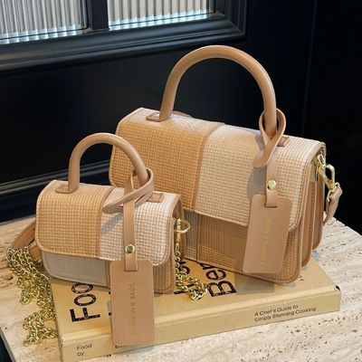 Stijlvolle dames strand handtassen grote capaciteit pvc tas met rits en twee riemen