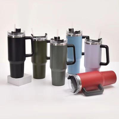 Reisbekers 40oz Dubbelwand Geïsoleerde roestvrijstalen fles voor warme koude dranken