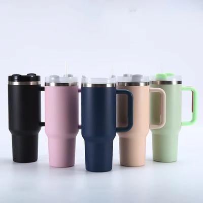 40oz roestvrij staal tumbler geïsoleerde reisbeker voor warme en koude dranken onderweg