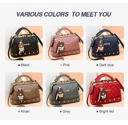 Bewegingsdetectie CANDY Patroon Vintage Ketting Crossbody Kleine flap handtassen voor vrouwen PU leer