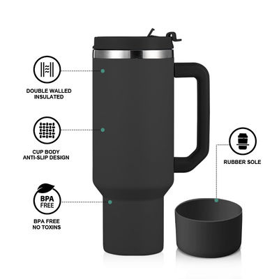 Roestvrij staal waterfles geïsoleerde koffiebakken MUGS voor koffie thee bier water