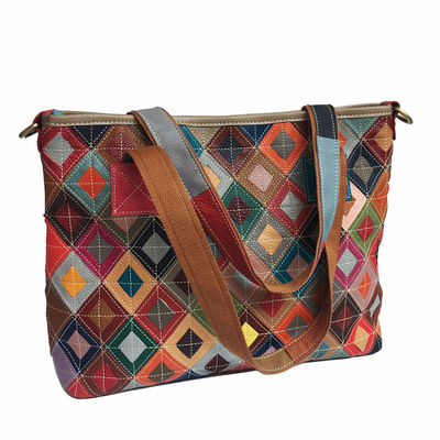 Custom dames handtassen Tote tassen Designer Vintage lederen tas voor boheemse stijl