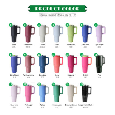 40oz roestvrij staal thermische koffie reis mok met handvat en flip top stro tumbler
