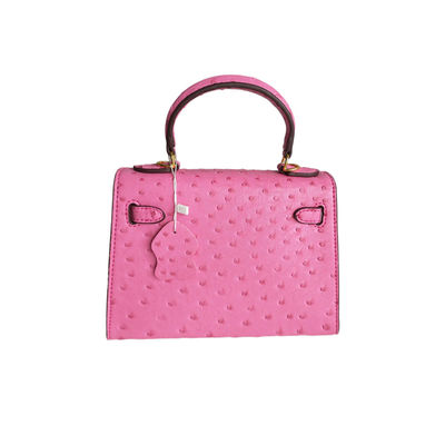 Gepersonaliseerde kleur 22cm Mini struisvogel Kellyyy End Grote schoudertas voor vrouwen Dames Handtas