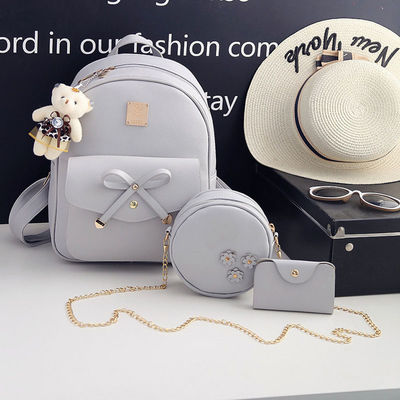 3 stukken set boog ronde rugzak schoudertas crossbody tas voor dames stijlvolle stijl