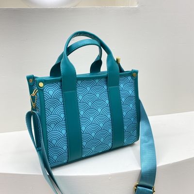 Vrouwen Vintage Kurt Schoudertas Canvas Tote Handtas met breed riem en ZIP sluiting