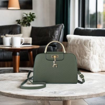 Vrouwen Custom Logo Leer Crossbody Mode Handtas met grote capaciteit en lage MOQ