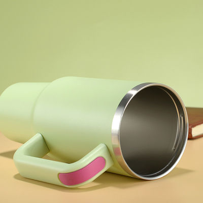 40oz dubbele wand roestvrij staal Stan auto metaal reis koffiebeker tumbler met handvat