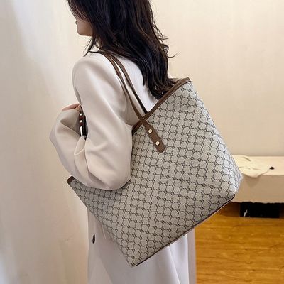 Custom logo geaccepteerd luxe gedrukte handtas vrouwen PU schoudertas vrouwen tote tas LDTC-RTS88