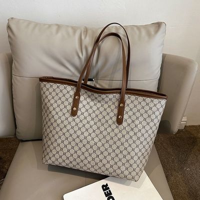 Custom logo geaccepteerd luxe gedrukte handtas vrouwen PU schoudertas vrouwen tote tas LDTC-RTS88