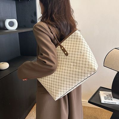 Custom logo geaccepteerd luxe gedrukte handtas vrouwen PU schoudertas vrouwen tote tas LDTC-RTS88