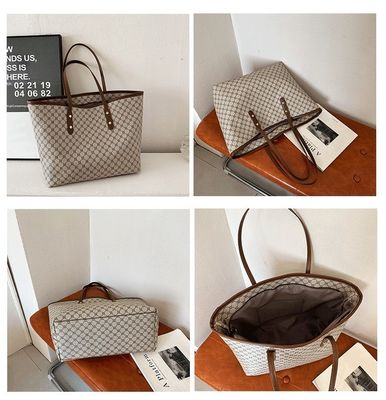 Custom logo geaccepteerd luxe gedrukte handtas vrouwen PU schoudertas vrouwen tote tas LDTC-RTS88