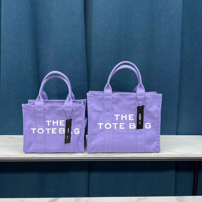 Open sluiting Grote capaciteit Luxe Schouder Canvas Boodschapper Handtassen Tote Bag voor vrouwen in 11 kleuren