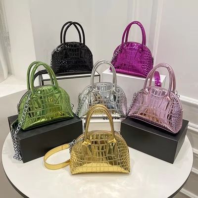 Highlight Sequins Lederen Trending Kleine Tassen Mode Vrouwentas voor speciale gelegenheden
