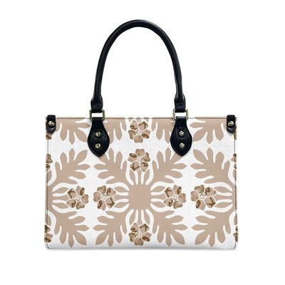 Alle seizoenen Zwart en wit Polynesische luxe dames schoudertas Hoofd materiaal PVC