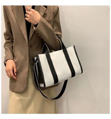 Trend Canvas Bag Dames Mode Schouder Handtas Grote capaciteit Vrouwen Single Schoudertas