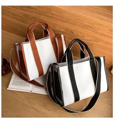 Trend Canvas Bag Dames Mode Schouder Handtas Grote capaciteit Vrouwen Single Schoudertas