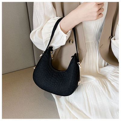 Hoofdmateriaal Felt 2023 Alligator-Pattern PU Leather Crossbody Hobo Bag voor vrouwen