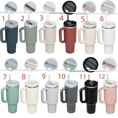 2.0 Beauchy Custom 40oz roestvrij staal vacuüm geïsoleerde reis mok met stro Met cap
