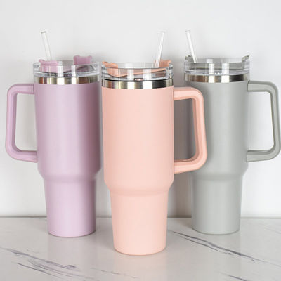 Gepersonaliseerde Koffie Thee Bier Water Tumbler Cup met Handle Straw Lid Leopard gegraveerd ontwerp
