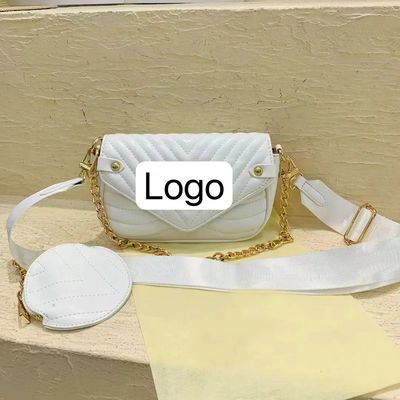 Retro dameszakken 2023 Ruimkleurige handtassen met ketting in beeldkleur