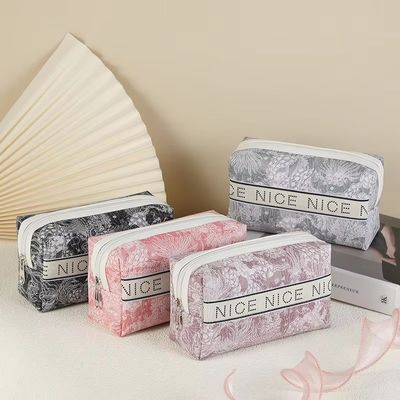 Tools Storage Eco Burlap Make-up Bag Letter Printed Bolsa De Make-up voor vrouwen Tassen