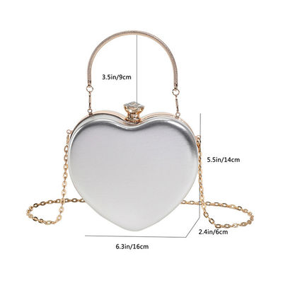 Letter Pattern Heart Shape Chain Dames Handtassen 2024 Luxe voor modieuze vrouwen