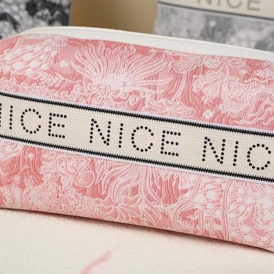 Tools Storage Eco Burlap Make-up Bag Letter Printed Bolsa De Make-up voor vrouwen Tassen
