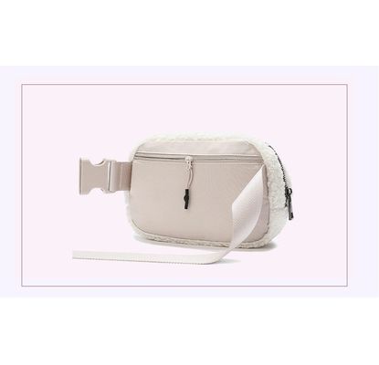 Luxe Plush Crossbody Fanny Pack Handtassen Modieus Handtas Brief Patroon Type