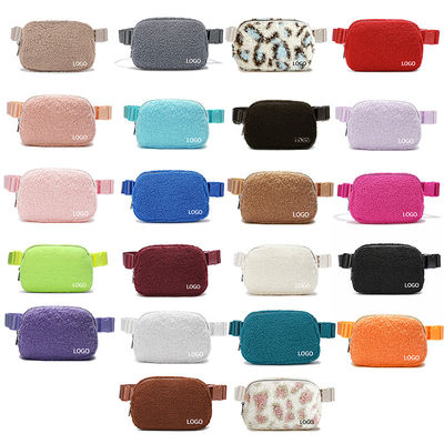 Luxe Plush Crossbody Fanny Pack Handtassen Modieus Handtas Brief Patroon Type