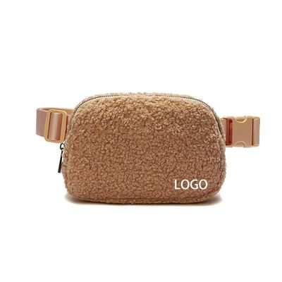 Luxe Plush Crossbody Fanny Pack Handtassen Modieus Handtas Brief Patroon Type