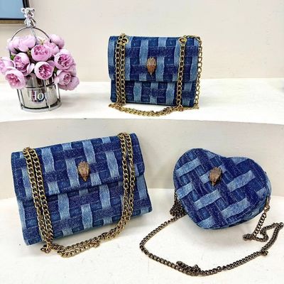 Canvas Stof Vierkante Crossbody Handtassen Designer Eagle Head Boodschapper voor Modieus
