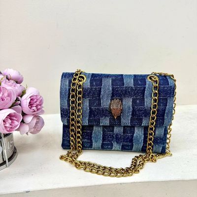 Canvas Stof Vierkante Crossbody Handtassen Designer Eagle Head Boodschapper voor Modieus