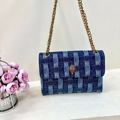 Canvas Stof Vierkante Crossbody Handtassen Designer Eagle Head Boodschapper voor Modieus