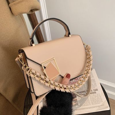 Vrouwen Casual Handtassen PU Leer Polyester Geborduurde Design Een-Schaal Crossbody Tas
