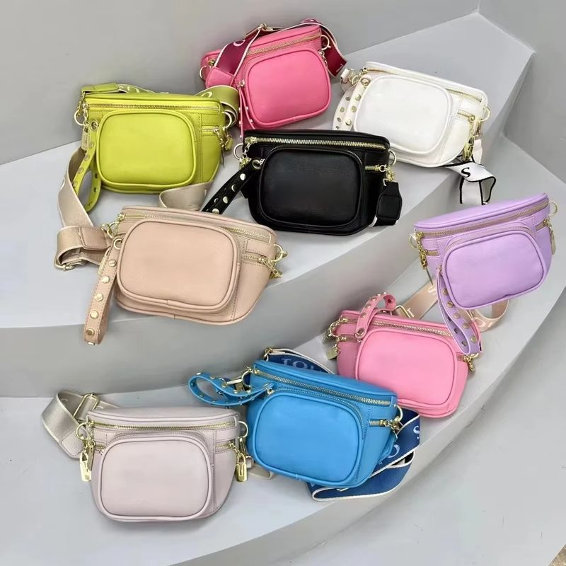 Single Handle Vintage Leather Crossbody Waist Bag voor vrouwen Camera Shoulder Handtassen