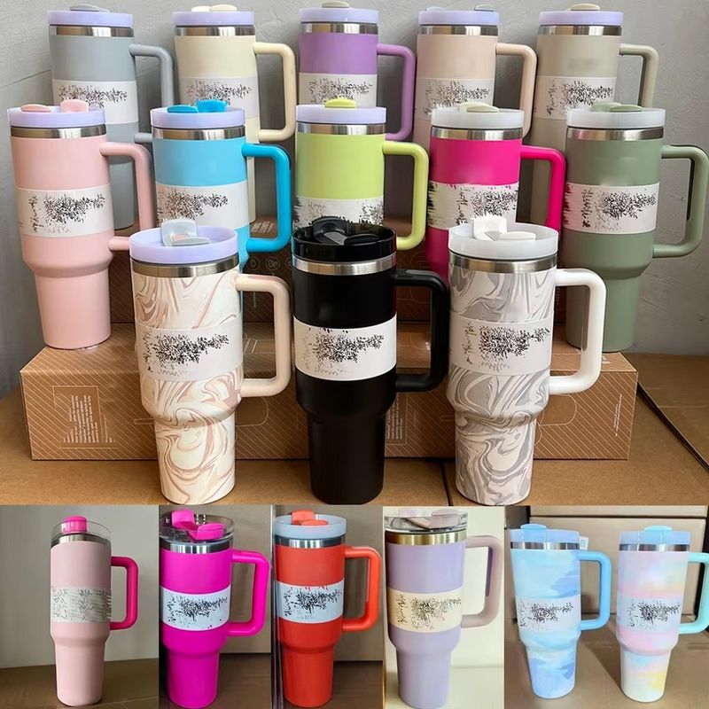 40oz Travel Mug H2.0 Tumbler Dubbelwand Vacuum Geïsoleerd roestvrij staal in 2024