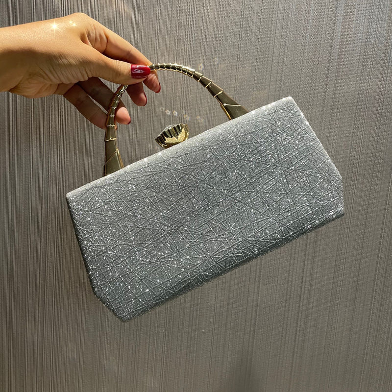 Vintage Style Hasp Vrouwen Handtas versierd met Designer Highlight Sequins Leer Trend