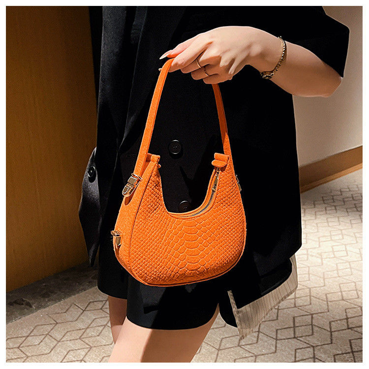 Hoofdmateriaal Felt 2023 Alligator-Pattern PU Leather Crossbody Hobo Bag voor vrouwen