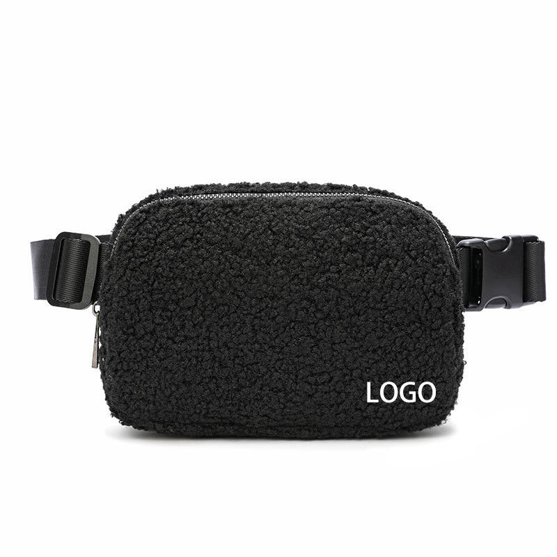 Luxe Plush Crossbody Fanny Pack Handtassen Modieus Handtas Brief Patroon Type
